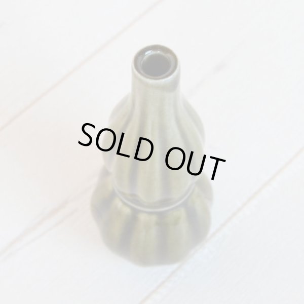 画像3: オリーブ しのぎ花器 (3)