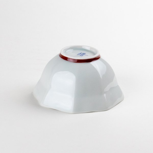 画像5: 赤花つなぎ 八角小付(小) (5)