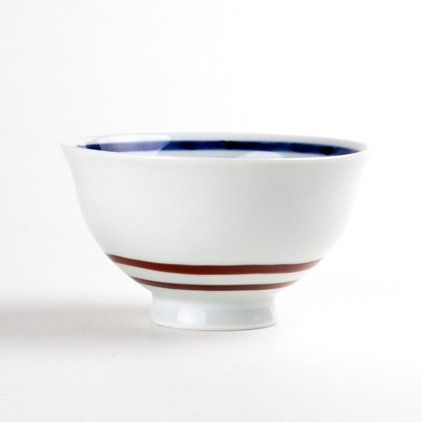 画像5: 剣先紋（赤） 茶碗 (5)