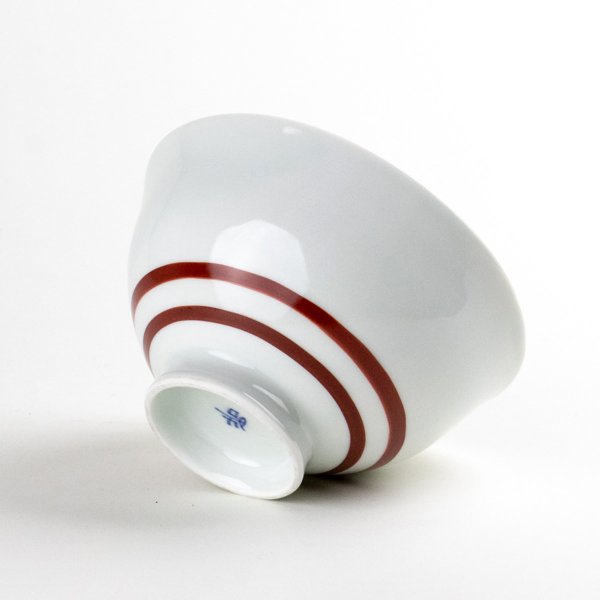 画像6: 剣先紋（赤） 茶碗 (6)