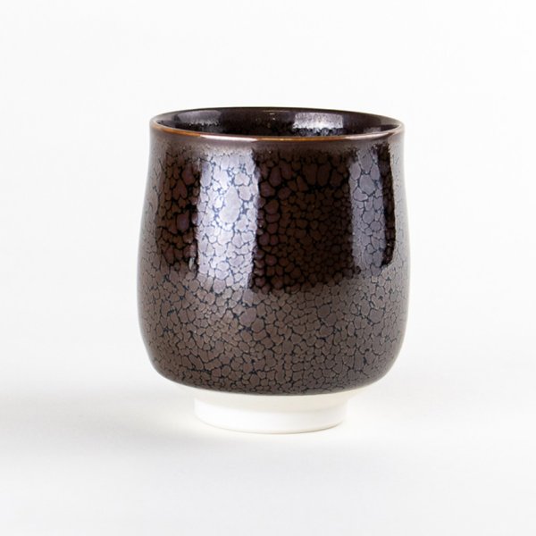 画像2: 【名入れ・名前入り】油滴天目(小) 湯呑(馬場真右エ門窯/木箱付) (2)