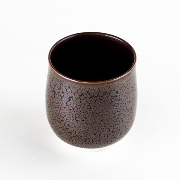 画像3: 【名入れ・名前入り】油滴天目(小) 湯呑(馬場真右エ門窯/木箱付) (3)