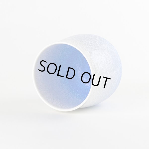 画像4: 【名入れ・名前入り】藍染水滴（小） 湯呑（馬場真右エ門窯/木箱付） (4)