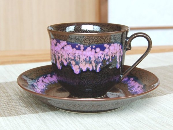 画像2: 花筏 コーヒー碗皿 (2)