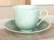 画像2: 鶯玉 コーヒー碗皿（木箱入） (2)