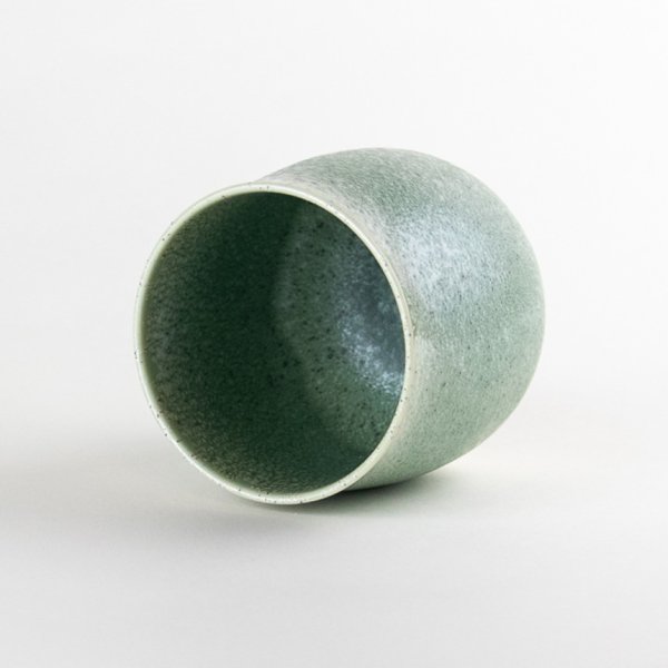 画像4: うぐいす釉 (小)湯呑(馬場真右エ門窯/木箱付) (4)