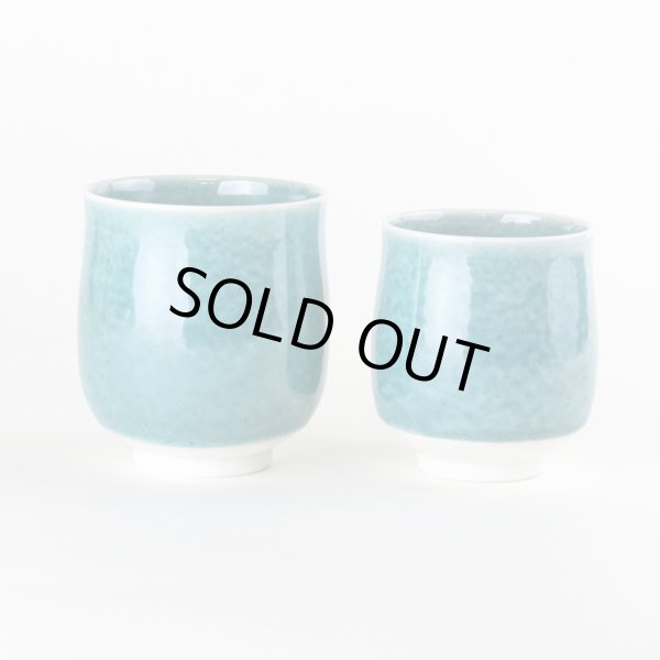 画像2: 内外均窯(ペア)夫婦湯呑(馬場真右エ門窯/木箱付) (2)