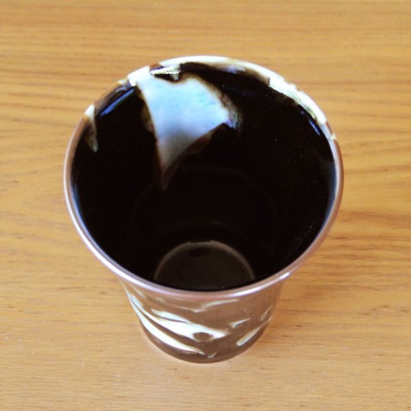 画像5: 緑影 焼酎グラス 真右エ門窯 二代真右衛門 馬場九洲夫 作 (5)