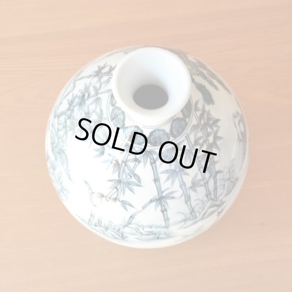 画像4: 染付唐子絵 花瓶 真右衛門窯 初代 真右衛門 作 (4)