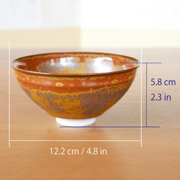 画像9: 金華紋 抹茶碗 真右エ門窯 初代 真右衛門 作 (9)