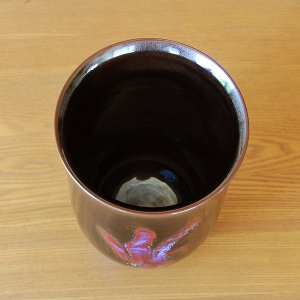 画像3: 夢の幻想花 花瓶 真右エ門窯 二代真右衛門 馬場九洲夫 作 (3)