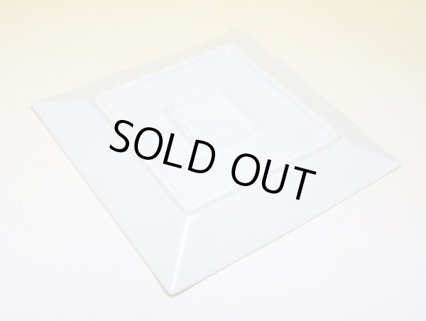 画像3: 白プラチナ刷毛 額渕8寸皿 (3)