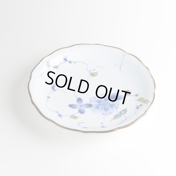 染錦花牡丹 ６寸皿