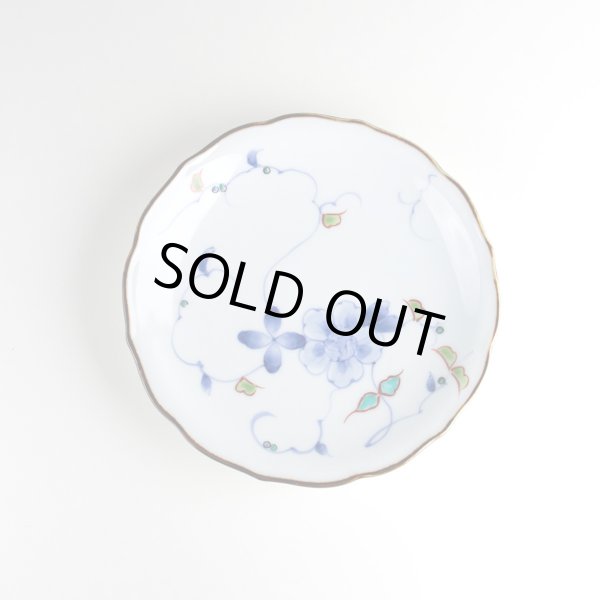 画像2: 染錦花牡丹 ６寸皿 (2)