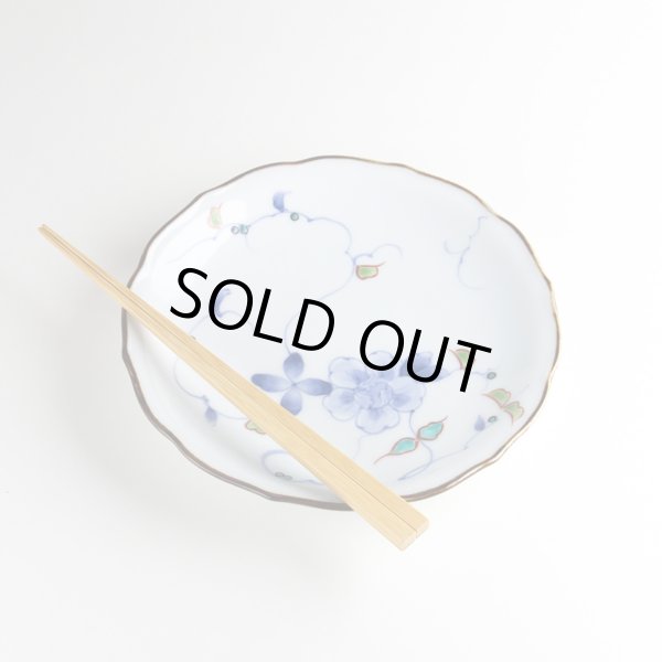 画像4: 染錦花牡丹 ６寸皿 (4)