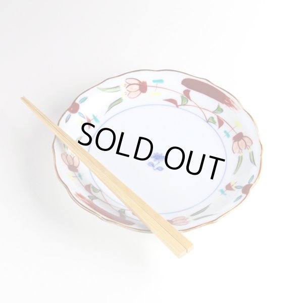 画像4: 花飾り ６寸皿 (4)