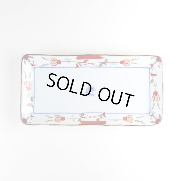 画像2: 花飾り 焼皿 (2)