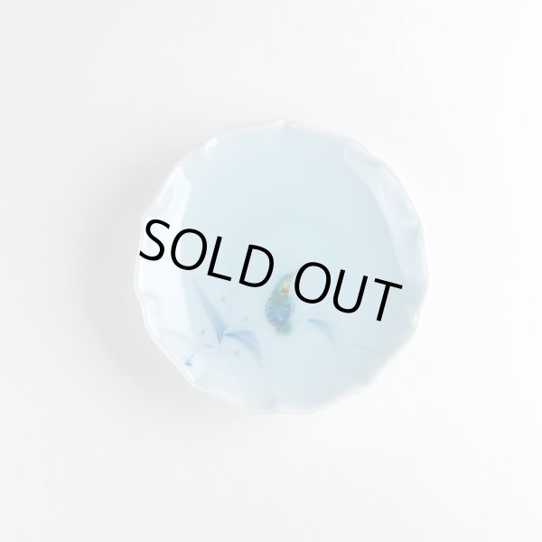 画像2: 青白磁 かわせみ 小皿 (2)