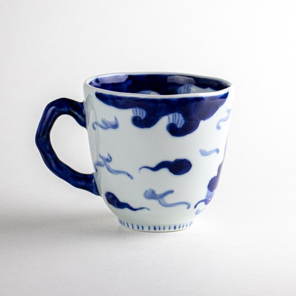 画像2: 雲龍(青)マグカップ (2)