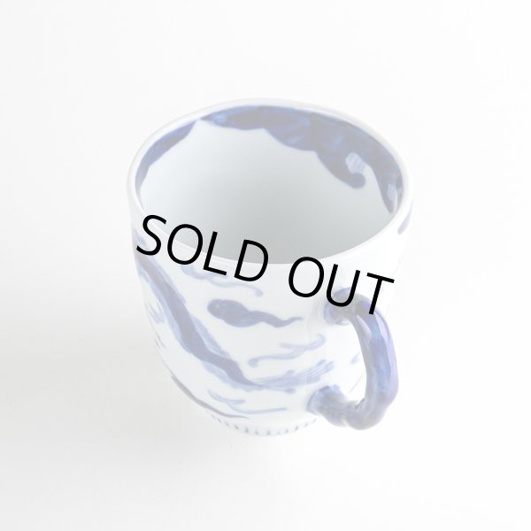 画像4: 雲龍（青）マグカップ (4)