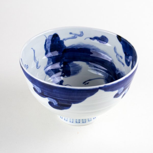 画像2: 雲龍 (特大)手造り茶碗 (2)