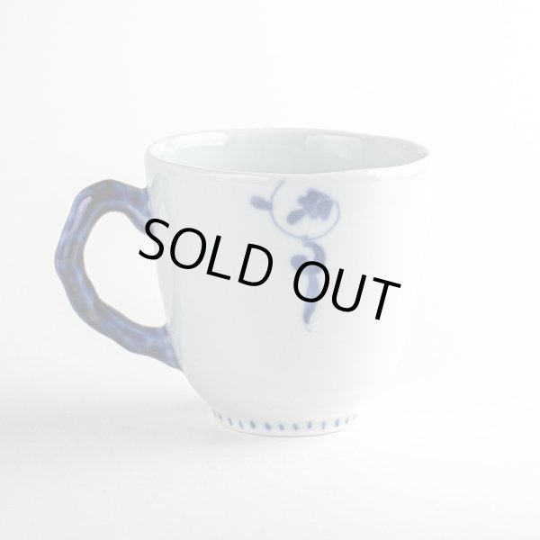 画像2: 花帯唐草（青） マグカップ (2)