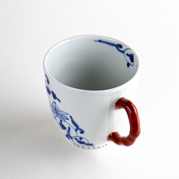 画像4: 花帯唐草（赤） マグカップ (4)