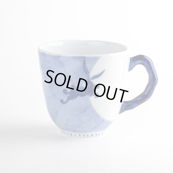 【有田焼】なごみ月兎（青）　マグカップ