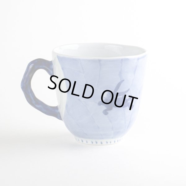 画像2: なごみ月兎（青） マグカップ (2)