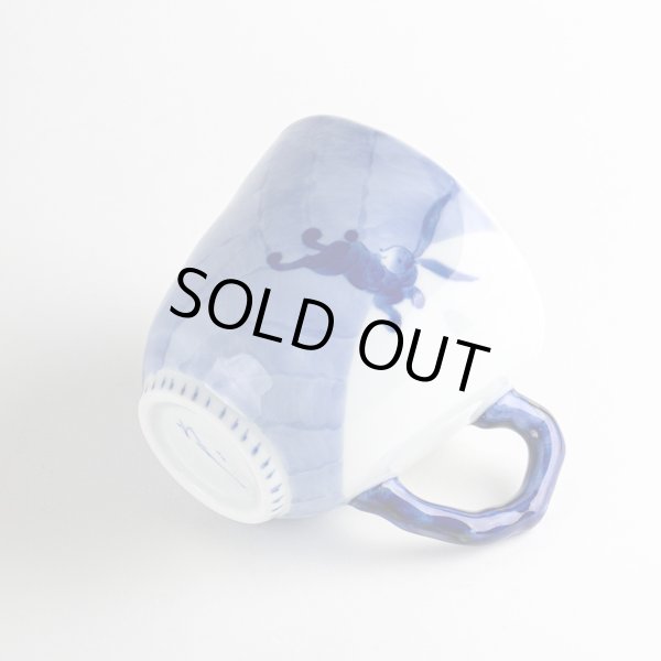 画像5: なごみ月兎（青） マグカップ (5)