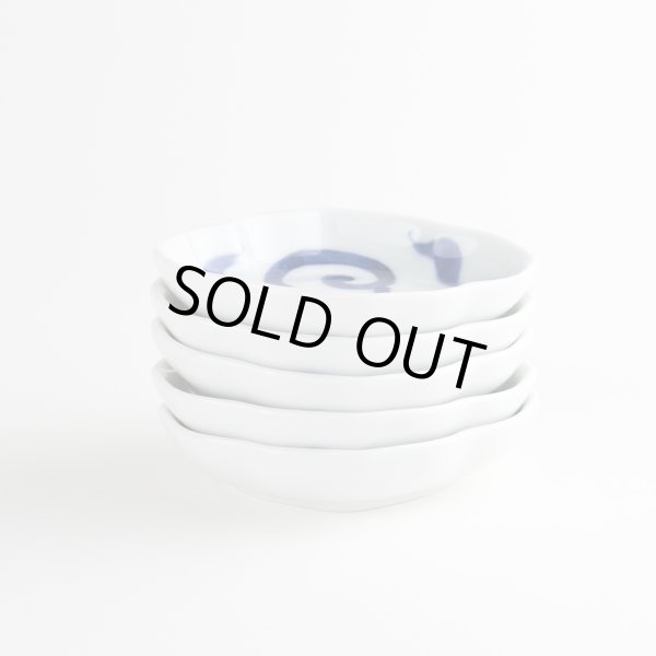 画像10: 染付唐草 木甲小皿 (10)