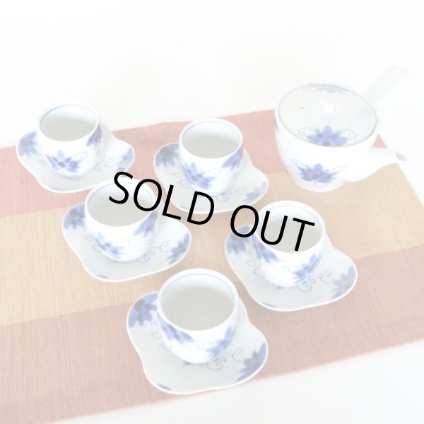 画像2: さくら草 茶托付煎茶 Ｕ平急須茶器揃 (2)