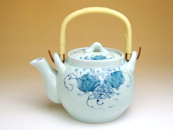 画像2: 鎌倉彫ツタ U土瓶(6合) (2)