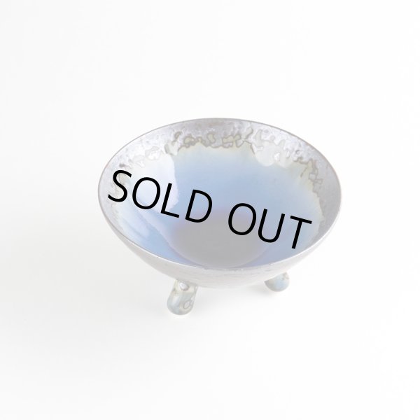 画像2: 南蛮ルリ 三つ足中付 (2)