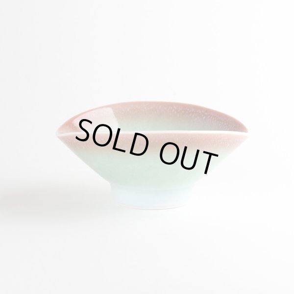 画像2: 渕紅グリーン 小鉢 (2)