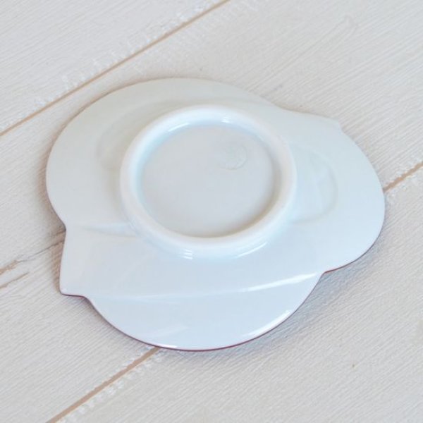 画像4: 朱線むすび 小皿 (4)