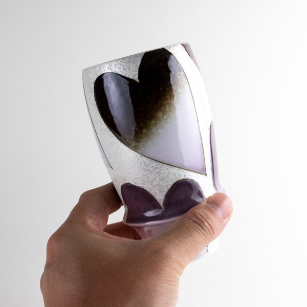 画像4: ハート(黒) プレミアムビアグラス (4)