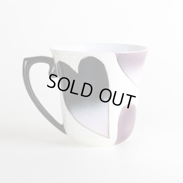 画像2: ハート（黒） マグカップ (2)