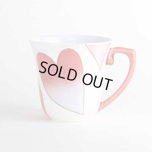 【有田焼】ハート（赤）　マグカップ