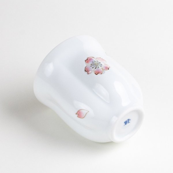 画像3: 【名入れ・名前入り】舞さくら(グリーン) 桜湯呑 (3)