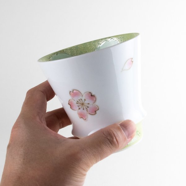 画像4: 【名入れ・名前入り】舞さくら(グリーン)至高の焼酎グラス (4)