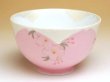 【名入れ・名前入り】華の舞（ピンク）　茶碗