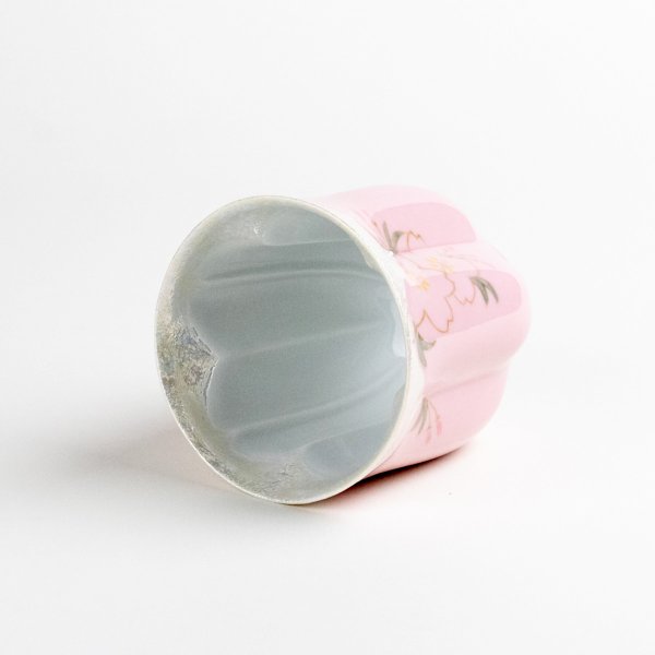 画像4: 【名入れ・名前入り】華の舞(ピンク) 桜湯呑 (4)