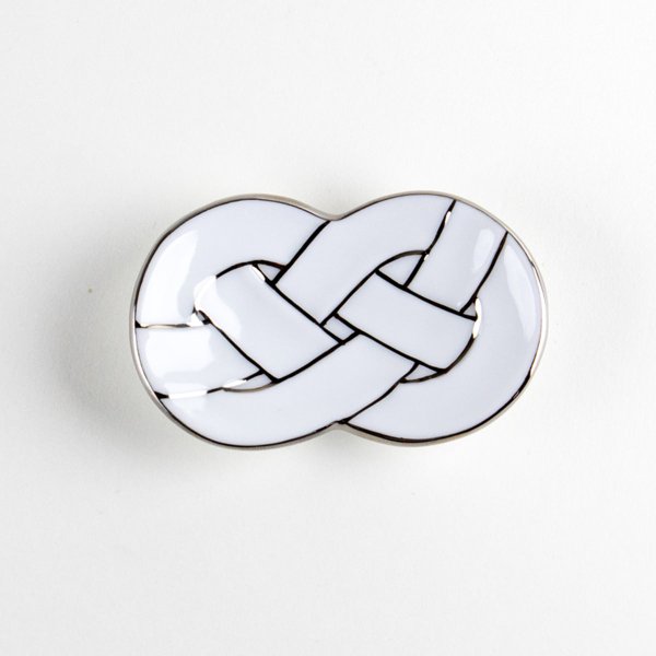 画像2: プラチナ線あわじ結び 箸置 (2)