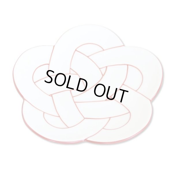 朱線梅むすび 銘々皿