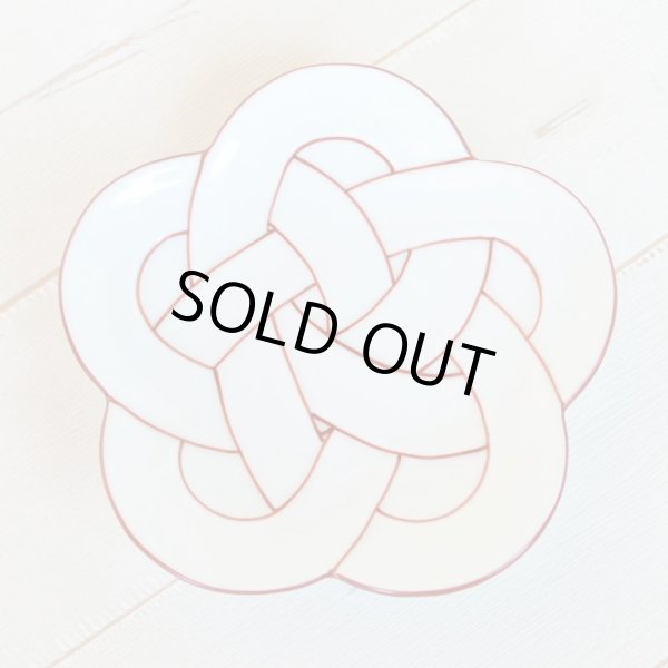 画像2: 朱線梅むすび 銘々皿 (2)