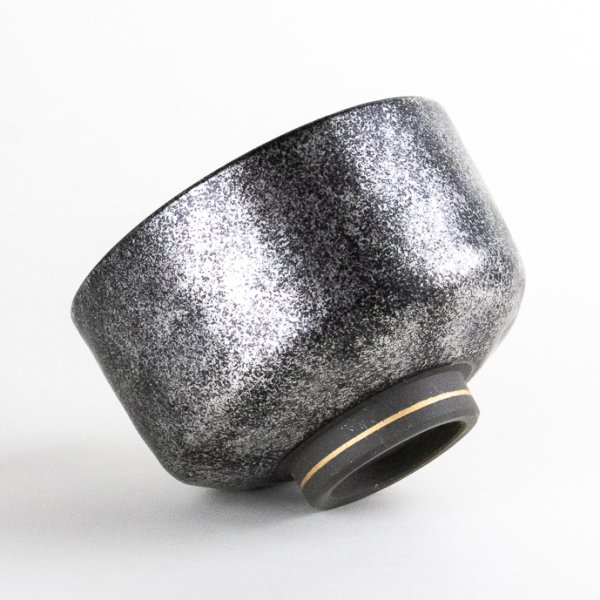 画像4: 錦プラチナ叩き　抹茶碗（木箱入） (4)