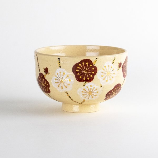 錦枝梅　抹茶碗（木箱入）