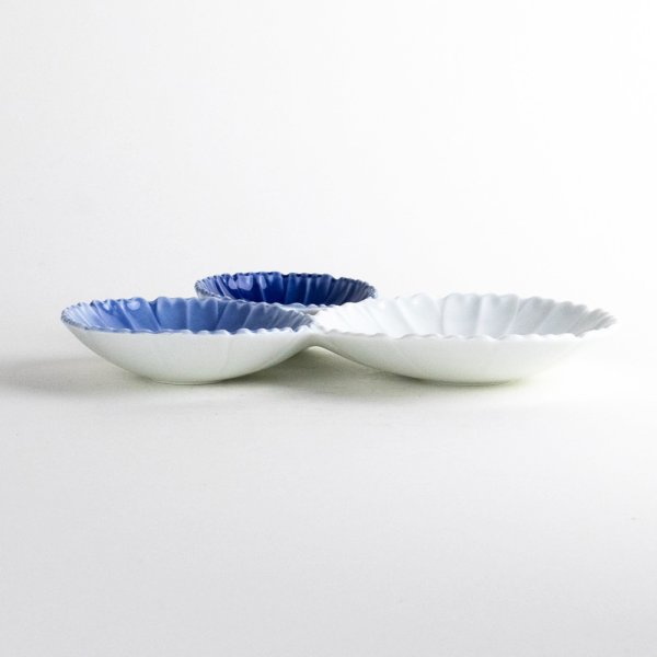 画像3: 菊蓮花　三品皿（大） (3)