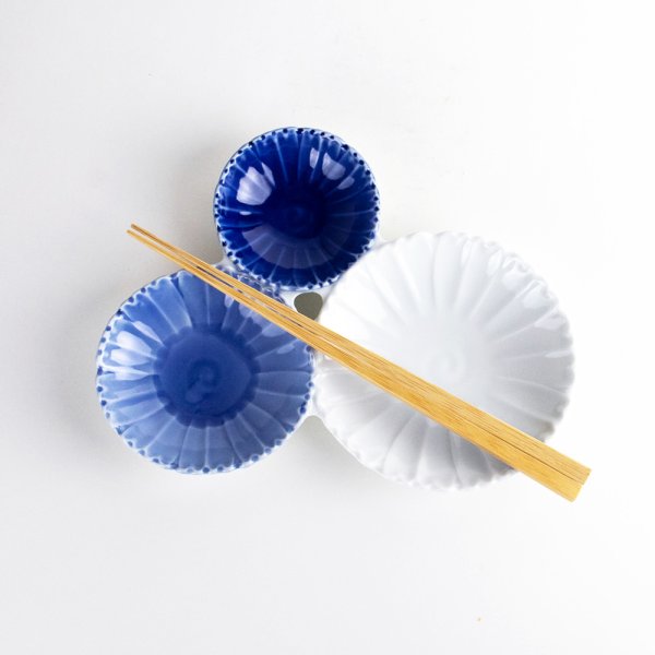 画像7: 菊蓮花　三品皿（大） (7)